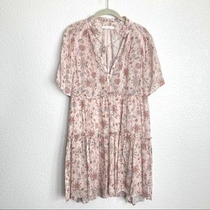 Karlie Tier Floral Midi Dress M